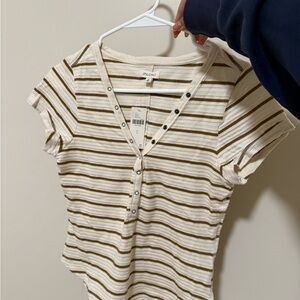 Free People Striped Tee